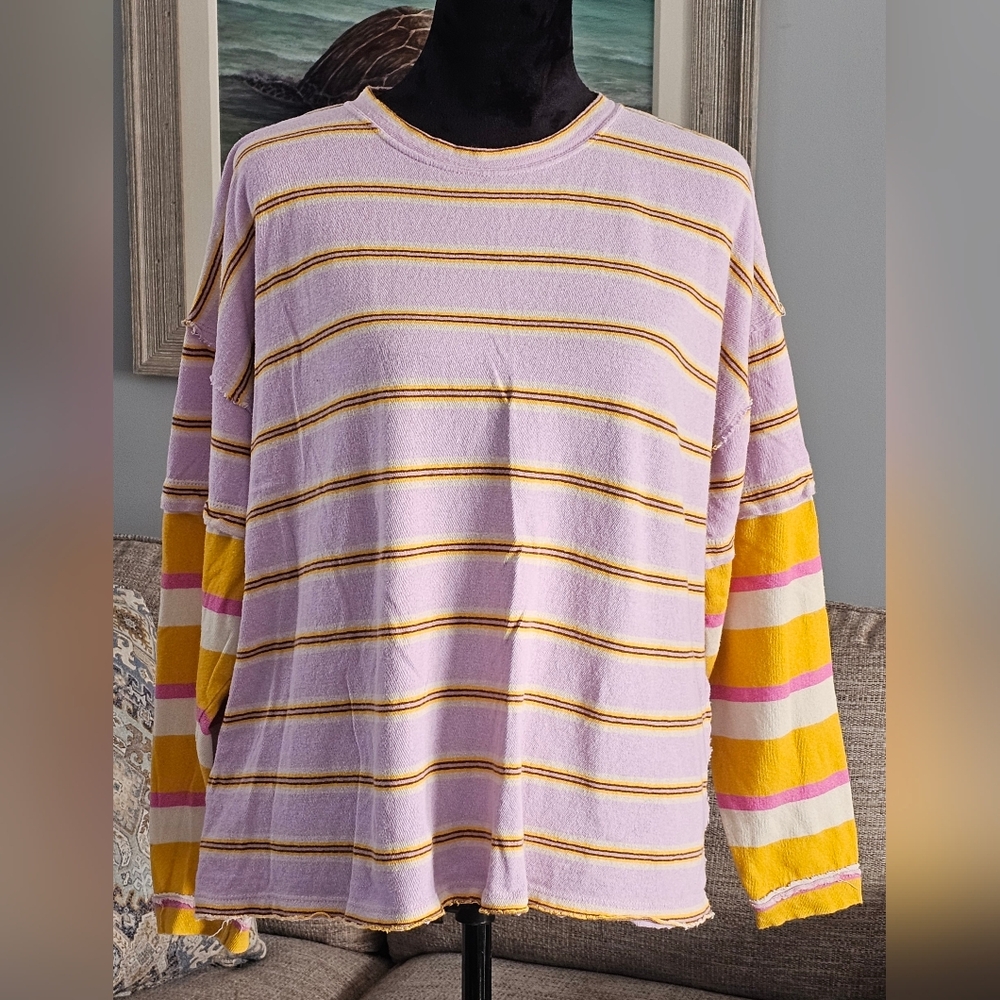Free People We The Free Long-Sleeve Tee Sz Small